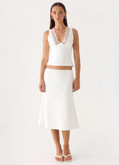 Marquas Midi Skirt - White
