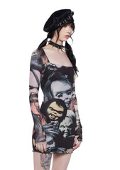 Petrified Night Mini Dress