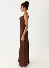 Zandie Maxi Dress - Chocolate Torte