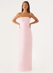 Lucienne Strapless Maxi Dress - Pink