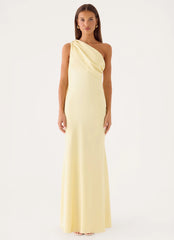 Elena Maxi Dress - Baby Yellow