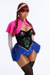 Coronation Day Princess 5 Piece Costume Set - Pink/combo