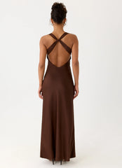 Zandie Maxi Dress - Chocolate Torte