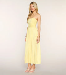 Weekend Glow A-Line Midi Tube Dress