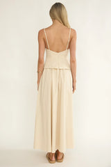 Antonita Cami Strap Maxi Dress Stone