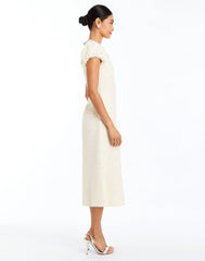 Perla Bow Midi Dress