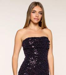 Amira Sequin And Pearl Bodycon Mini Dress