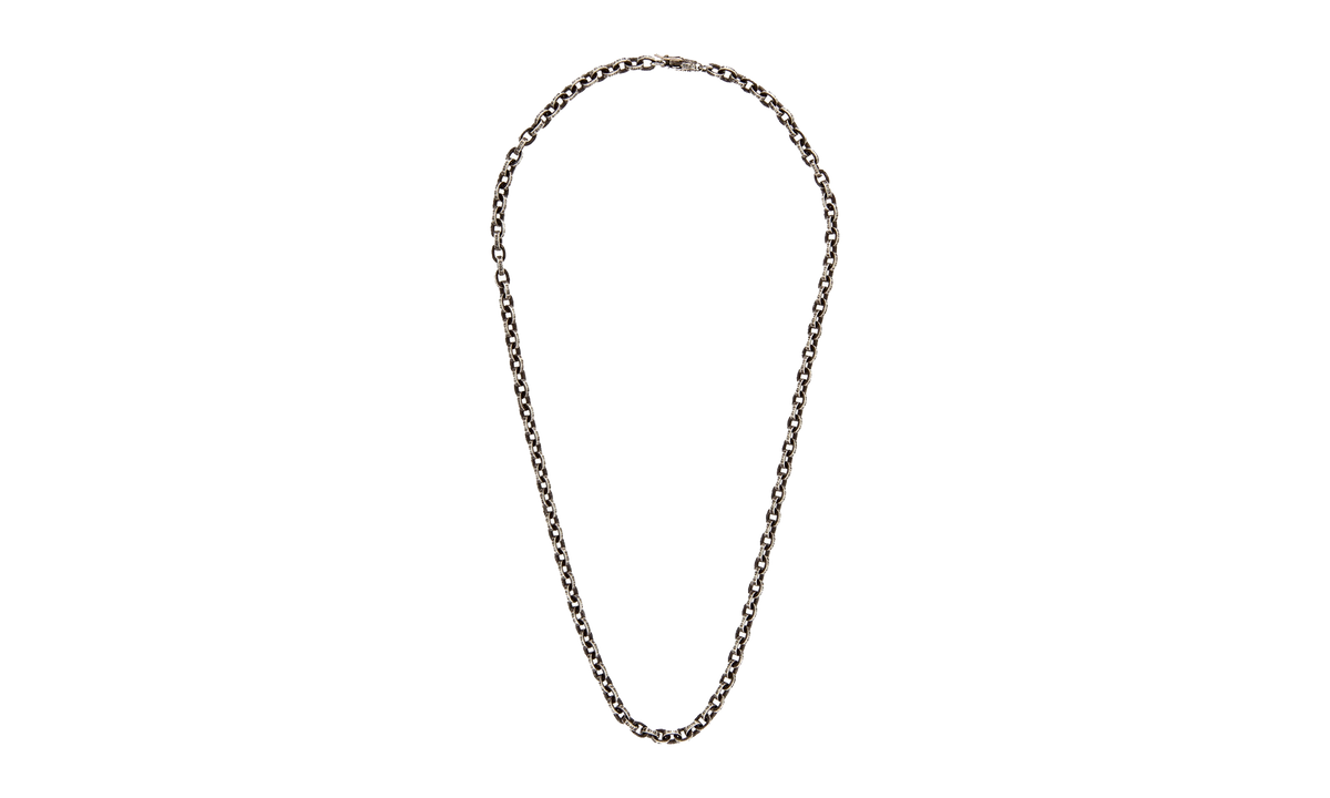 16 Paper Chain Necklace Silver CHRM1175