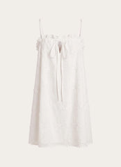 Mianna Cotton Mini Dress - White