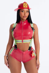 Inferno's Desire 5 Piece Costume Set - Red