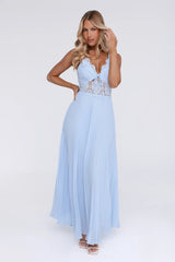 Pretty In Daylight Maxi Dress Blue