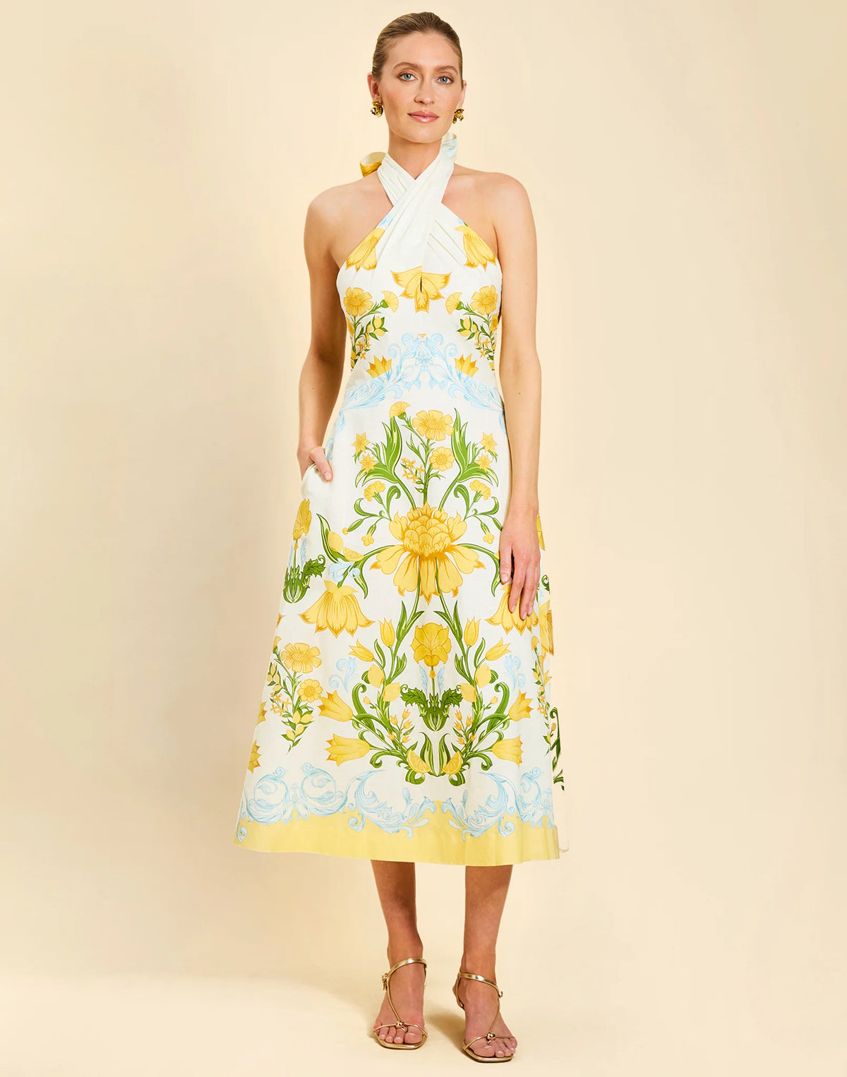 Copacabana Halter Midi Dress
