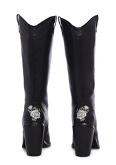 Mourning Rose Cowboy Boots