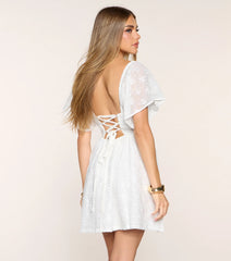 Picnic Flirt Eyelet Mini Dress