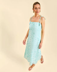 Salvador Tassel Midi Dress