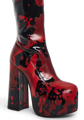 Scream Queen Gogo Boots - Black
