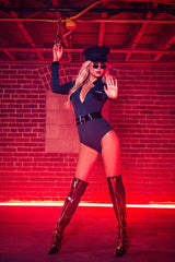 You Better Behave 2 Piece Costume Set - Navy Blue