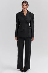 black hourglass blazer