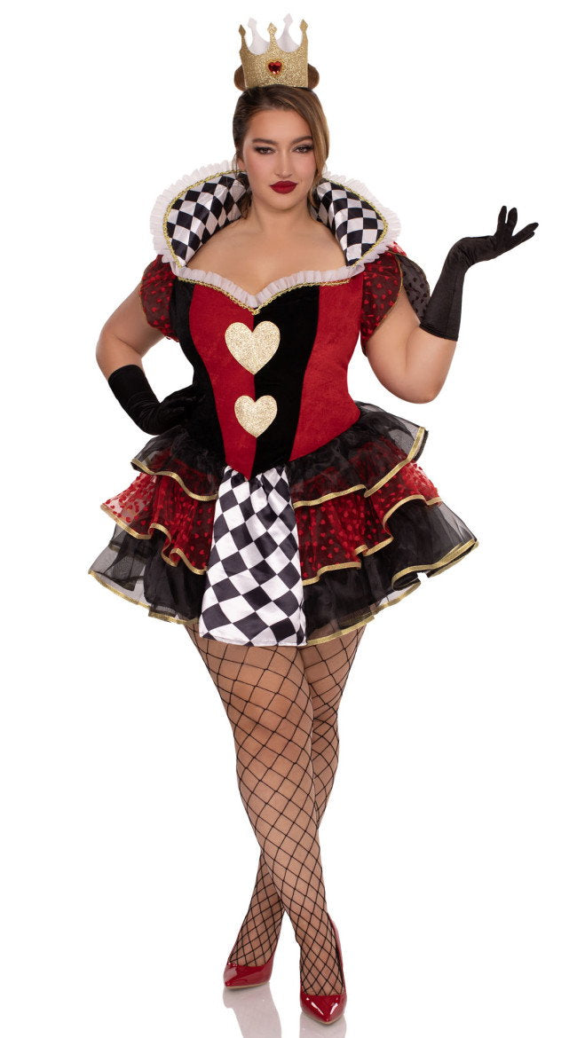 Plus Size Queen Of Hearts Costume - Image 1