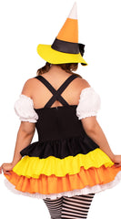Plus Size Candy Corn Witch Costume - Image 4