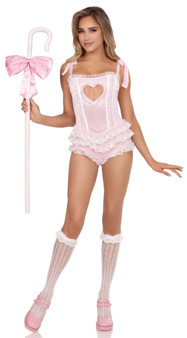 Boned Ruffle Bo Peep Bodysuit - Image 5