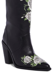 Mourning Rose Cowboy Boots