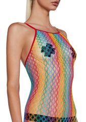 Chromatic Wonderland Fishnet Body Stocking