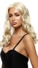 Blonde Curly Side Part Wig - Image 1