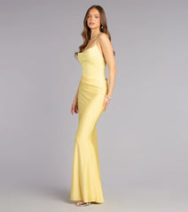 Ashlee Lace Halter Mermaid Formal Dress