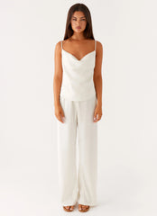 Deacon Low Rise Pants - Butter