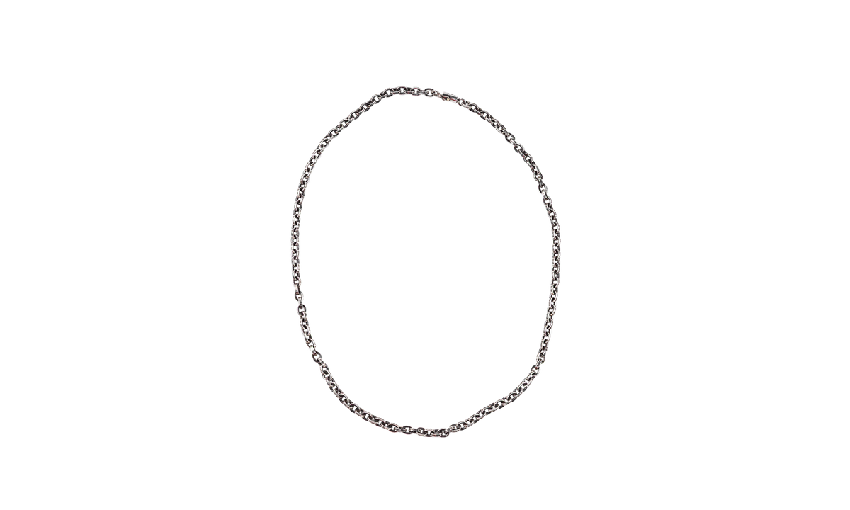 Paper chain 20 inch 925 Unisex necklace Silver CHRM0434