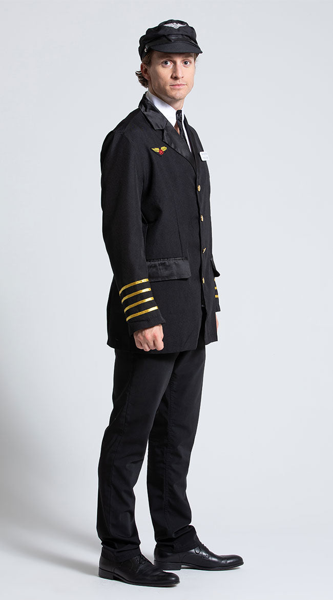 Mens Pilot Captain Costume - Image 3