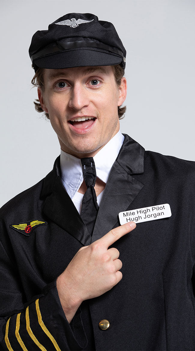Mens Pilot Captain Costume - Image 4