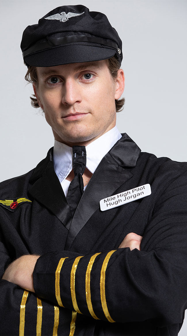 Mens Pilot Captain Costume - Image 5