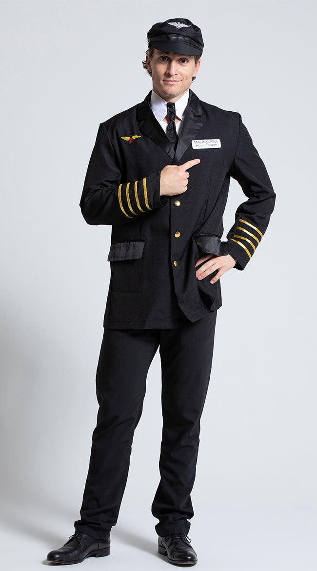 Mens Pilot Captain Costume - Image 1