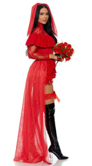 Red Dead Beetle Bride Costume - Image 3