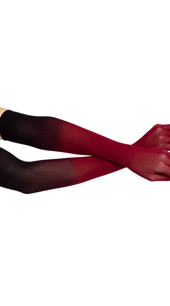 Ombre Mesh Opera Length Gloves - Image 1