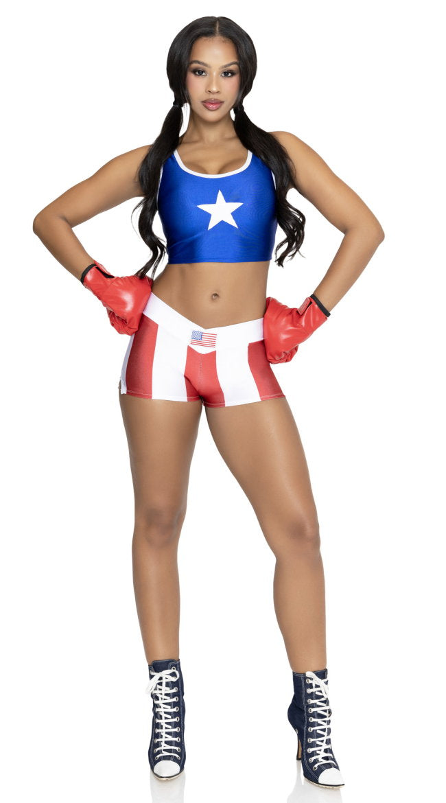 Knock Out Champ Boxing Costume - Image 3