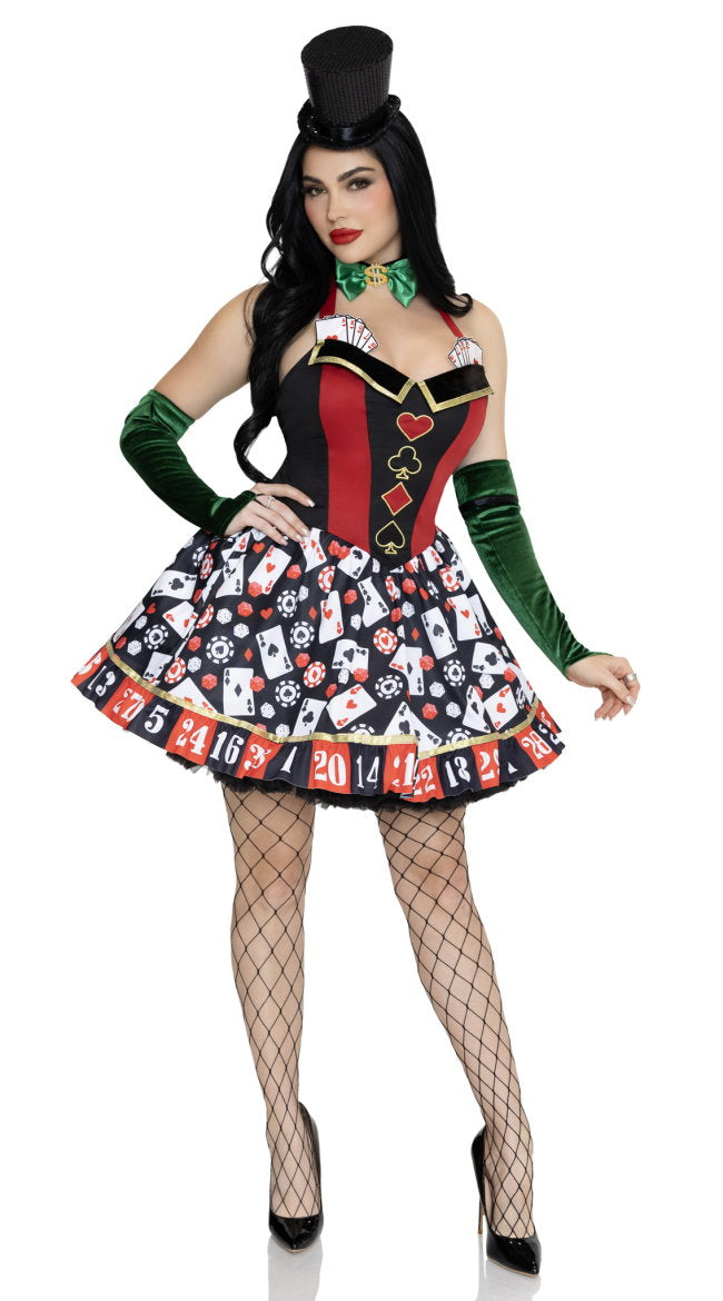 Lady Luck Casino Costume Set - Image 4