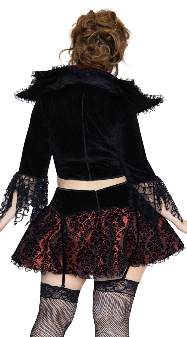 Plus Size Love Bite Vampire Costume Set - Image 7
