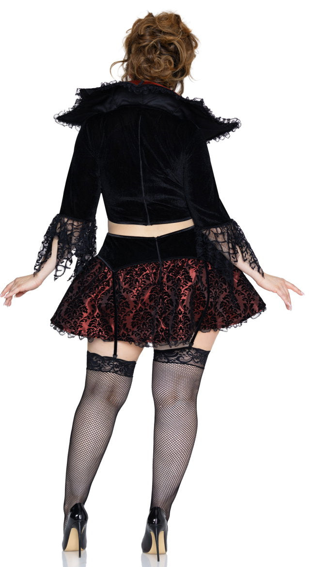 Plus Size Love Bite Vampire Costume Set - Image 4