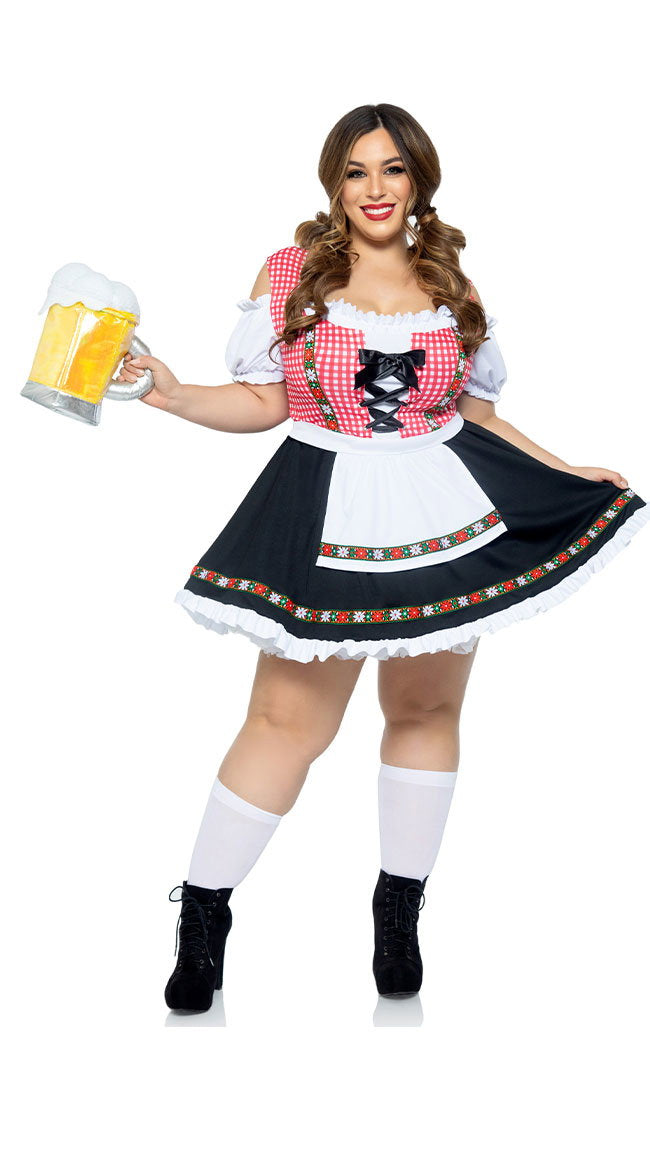 Plus Size Beer Garden Babe Costume - Image 1