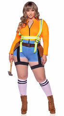 Plus Size Sexy Construction Worker Costume - Image 4