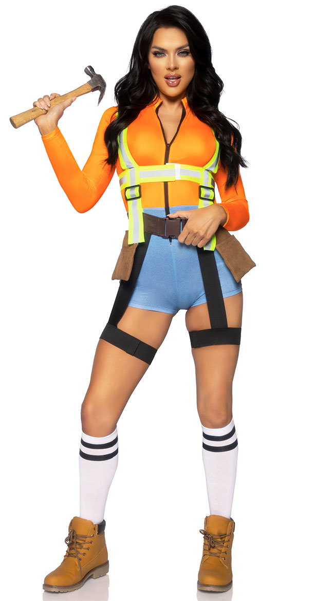 Sexy Construction Worker Costume - Image 1