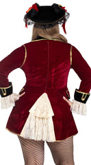 Plus Size Captivating Pirate Captain Costume - Image 2