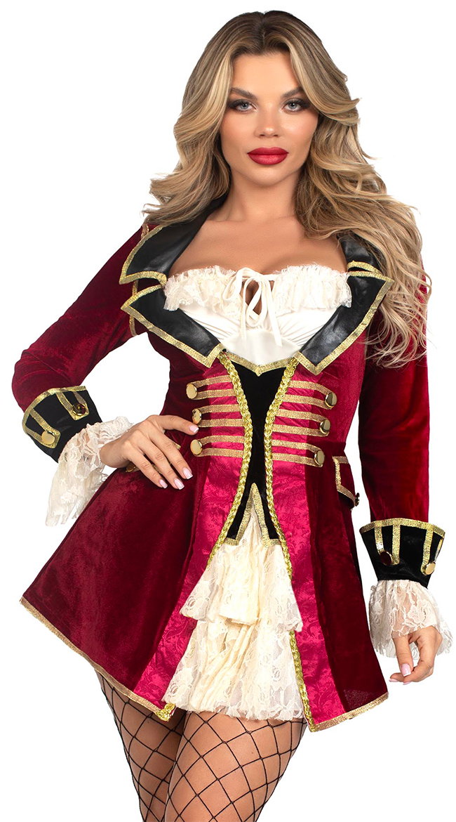 Captivating Pirate Captain Costume - Image 2