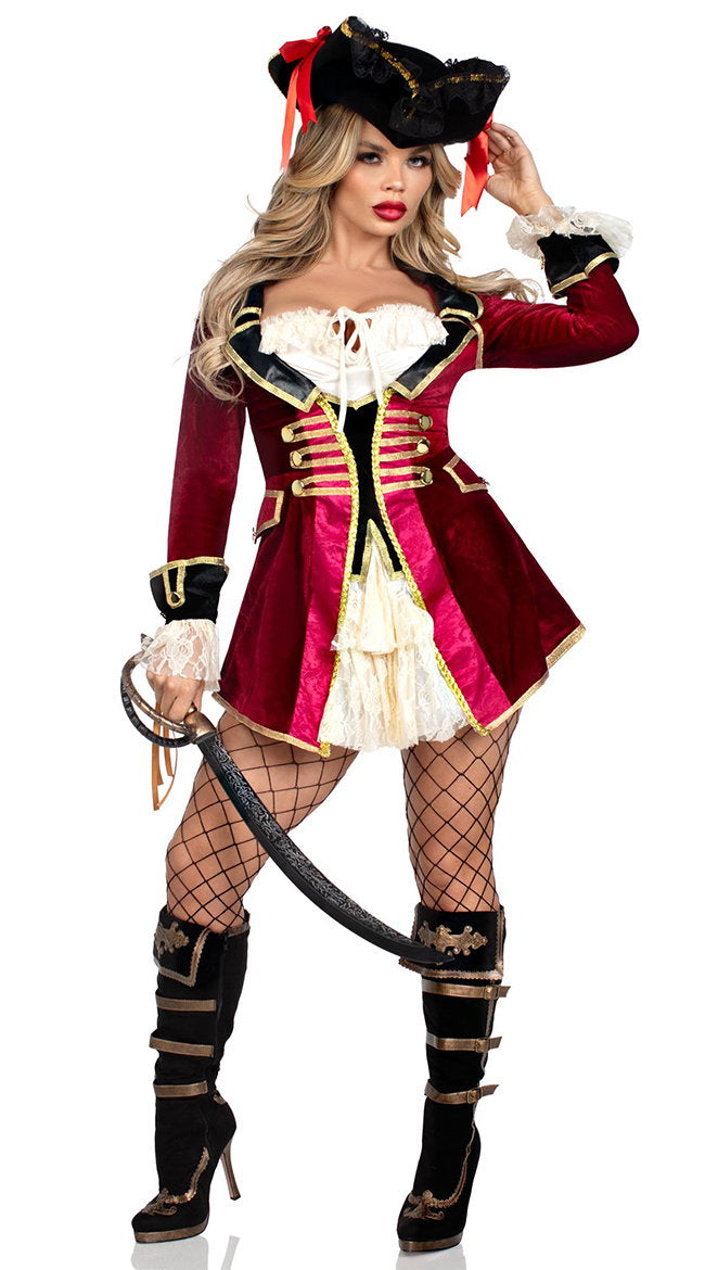 Captivating Pirate Captain Costume - Image 1