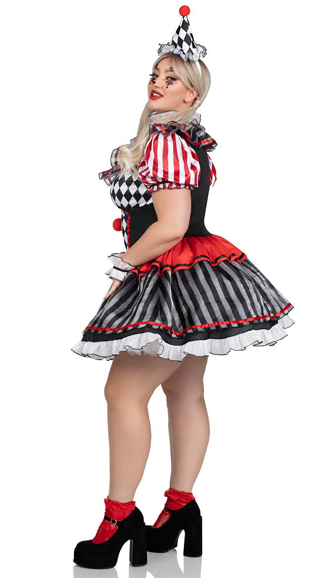 Plus Size Darling Harlequin Costume - Image 5