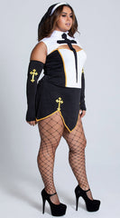 Plus Size Bad Habit Nun Costume - Image 3