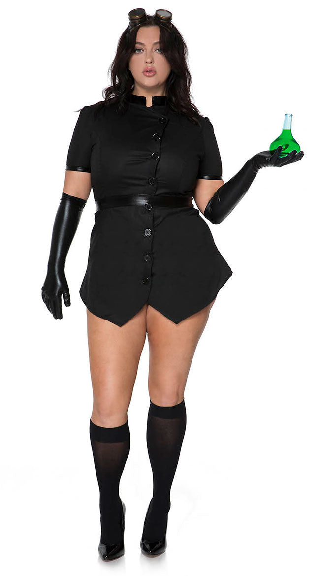 Plus Size Steampunk Scientist Costume - Image 1